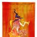 Caroline's Treasures 11 x 15 1/2 in. Polyester Mermaid in Witches Hat Halloween Garden Flag 2-Sided 2-Ply