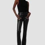 Hudson Jeans Barbara High-Rise Bootcut Petite Jean With Slit Hem - Black