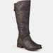 Journee Collection Journee Collection Women's Extra Wide Calf Harley Boot - Brown - 7