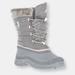 Trespass Womens Stavra II Snow Boots - Storm Grey - Grey - 9