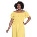 London Times Marissa Dress - Yellow - 3X