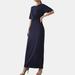 Principles Womens/Ladies Jersey Ruched Maxi Dress - Blue - 12