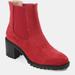 Journee Collection Journee Collection Women's Tru Comfort Foam Jentry Bootie - Red - 8