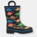 Western Chief Kids Dino World Rain Boots - Black - 11 YOUTH