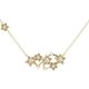 LuvMyJewelry Starburst Constellation Diamond Necklace In 14K Yellow Gold Vermeil On Sterling Silver - Gold