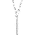 Sterling Forever Chain Link Lariat Necklace - Grey