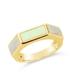 Sterling Forever Alani Gemstone Stacking Ring - Gold - STYLE: TURQUOISE/RING SIZE: 8