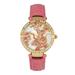 Bertha Watches Bertha Mia Mother-Of-Pearl Leather-Band Watch - Pink