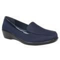 Lunar Womens/Ladies Tiggy Leather Lined Casual Shoes - Navy - Blue - 8