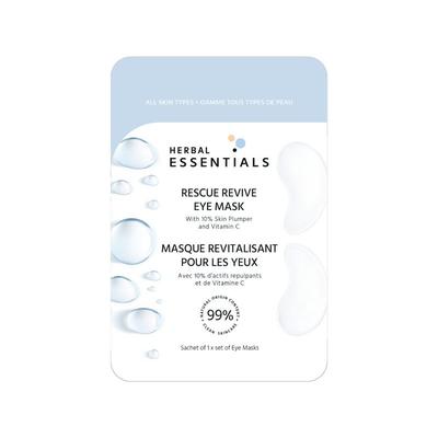 Herbal Essentials Rescue Revive Eye Mask With 10% Skin Plumper And Vitamin C - Box of 8 - 1-PACK