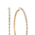 Ettika Crystal All Around 18k Gold Plated Hoop Earrings - Gold