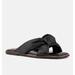 Rag & Co Chubs Black Puffy Strap Sliders Flat - Black - US 5