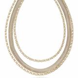 Ettika Supreme Mixed Chain 18k Gold Plated Layered Necklace - Gold