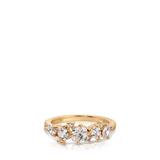 Ettika Statement Crystal Cluster 18k Gold Plated Ring - Gold - 6