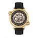 Reign Watches Reign Thanos Automatic Leather-Band Watch - Black