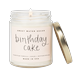 Sweet Water Decor Birthday Cake Soy Candle - Clear Jar - 9 oz - White - 9 OZ
