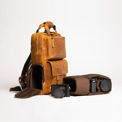 Steel Horse Leather The Mann Bag Large Capacity Le...