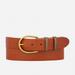 Amsterdam Heritage 35069 Pieta Classic Leather Belt With Metal Keeper - Brown - XS-75