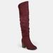 Journee Collection Journee Collection Women's Extra Wide Calf Kaison Boot - Red - 7