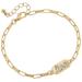Canvas Style Allison Love Chain Bracelet In Two-Tone - Gold