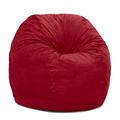 Jaxx Saxx 4 Foot Round Bean Bag W/ Removable Cover - Red