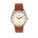 Simplify Simplify The 4900 Leather-Band Watch w/Date - Brown