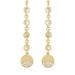 Ettika Dangle Dipped 18k Gold Plated and Crystal Earrings - Gold - ONE SIZE
