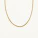 Shapes Studio Round Curb Chain Necklace - Gold - STYLE: WIDE