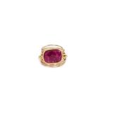 A Blonde and Her Bag Torrey Ring In Ruby - Gold - 6