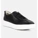 Rag & Co Magull Solid Lace Up Leather Sneakers In Black - Black - US 7