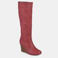 Journee Collection Journee Collection Women's Wide Calf Langly Boot - Red - 8