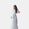 Vigor Maternity Clothes Maternity Gowns For Photoshoot Maternity Dress Photoshoot - White - XS