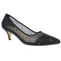 Lunar Womens/Ladies Alisha Faux Gemstone Court Shoes - Black - Black - 6