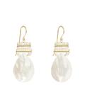 Freya Rose Pearl And Mother Of Pearl Pear Drops - Gold