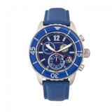 Morphic Watches Morphic M51 Series Chronograph Leather-Band Watch w/Date - Blue