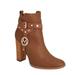 MKF Collection by Mia K Brooke Ankle Women's Boot with Wide Heel - Brown - US 8