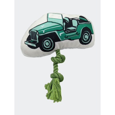 American Pet Supplies Military Jeep Plush Dog Toy - Green