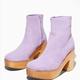 Charlotte Stone Shoes Paz Clog Boot - Lilac - Purple - 8