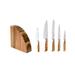 Messermeister Messermeister Oliva Elite Magnet Block Set, 6 Piece - Brown