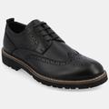 Vance Co. Shoes Campbell Wingtip Derby Shoes - Black - 14