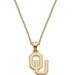 Canvas Style Oklahoma Sooners 24K Gold Plated Pendant Necklace - Gold