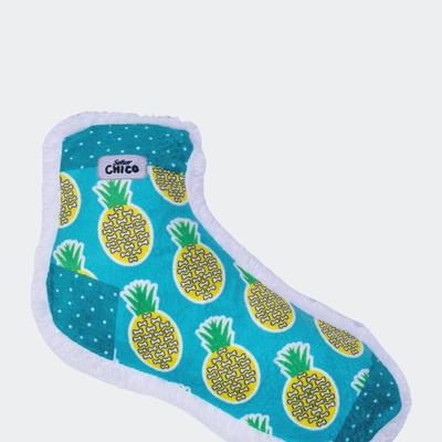 American Pet Supplies Squeaking Pineapple Comfort Plush Sock Dog Toy