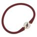 Canvas Style Florida State Seminoles Enamel Silicone Bali Bracelet In Garnet - Red