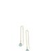 A Blonde and Her Bag Gold Threader Earring with Aqua Chalcedony Drop - Gold