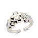 Sterling Forever June CZ & Pearl Blossom Open Band Ring - Grey - 9
