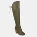 Journee Collection Journee Collection Women's Spritz-P Boot - Green - 8.5