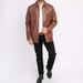 Amsterdam Heritage Krome | Men's Button-Down Leather Jacket - Brown