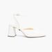 Alterre Customizable White V Mule + Marilyn Strap - White - 7