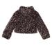 Deux Par Deux Fake Fur Jacket Pink And Black Animal Print - Pink - 6Y