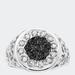 Haus of Brilliance .925 Sterling Silver Diamond Cluster Ring - Grey - 6.5